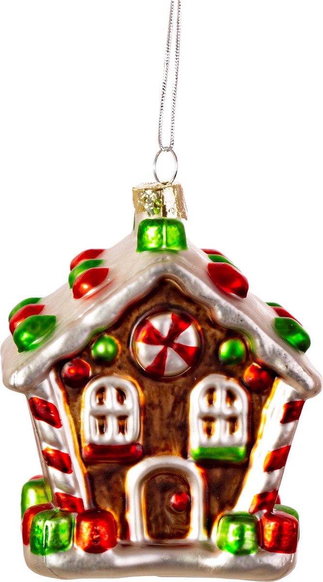 Traditioneel Peperkoekhuisje Kerstboomdecoratie van Sass & Belle - gingerbread huisje kersthanger