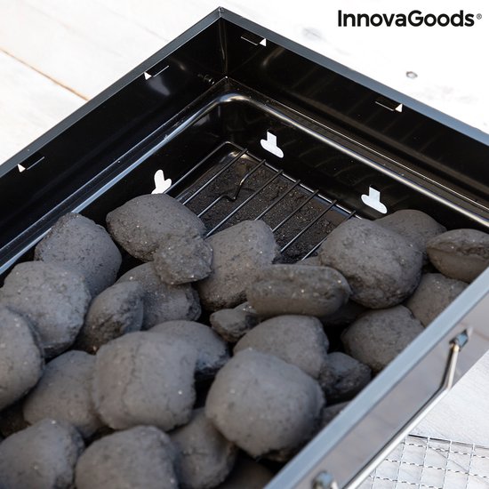 Opvouwbare draagbare barbecue voor gebruik met houtskool BearBQ InnovaGoods van InnovaGoods — afbeelding 5