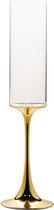 Vikko Décor Harp Collectie - Champagne Glazen - Set van 6 Champagne Coupe - Flutes - Goud