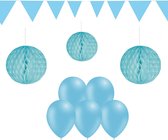 Maakmijnkindblij - Versier pakket - Decoratie set -  Lichtblauw - Baby - Jongen