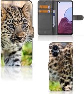 GSM Hoesje OPPO Reno 8 Lite | OnePlus Nord N20 Beschermhoesje met foto Baby Luipaard