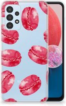 Hoesje Bumper Geschikt voor Samsung Galaxy A13 4G GSM Hoesje Transparant Pink Macarons