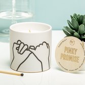 Paddywax Impressions Geurkaars - Pinky Promise (wit)