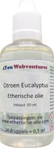 Pure etherische Citroen Eucalyptusolie - 50 ml - etherische olie - essentiële citroen eucalyptus olie - beter dan citronella olie tegen muggen