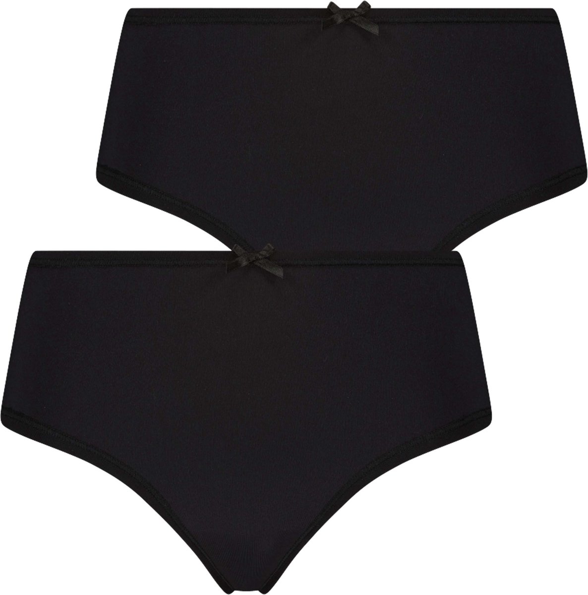 RJ Bodywear - Pure Color Extra Comfort - Dames Maxi String - Zwart - M