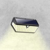 Iqonic - Solar Buitenlamp - Met Bewegingssensor - Tuinverlichting Op Zonneenergie - Waterdicht - 266 LED - Wandlamp