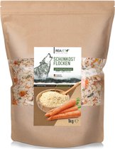 ReaVET - Rijst met wortel en prei vlokkenmix voor Honden - Koolhydraten en vezels voor je Hond - Goede toeving bij droogvoer en natvoer - 1000g
