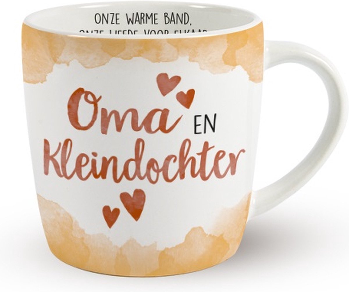 Enjoy Mok - Oma en Kleindochter - Met glutenvrije dropmix en een zijden lint: