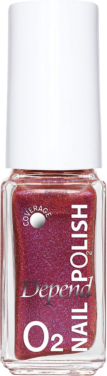 Goedkoopste Depend Cosmetics | Nailpolish |O2| Nagellak | Paars/roze parelmoer | nr.713 | 5ml