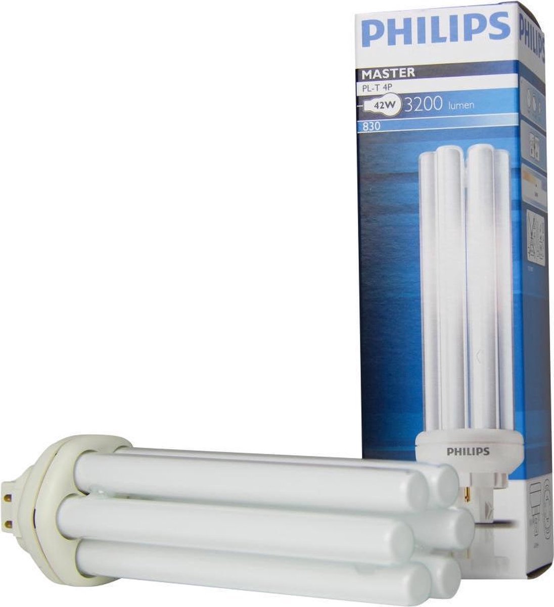 Philips master PL-T 42W 830 4P - 2 stuks