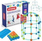Playpop - Creative Forts – Speelgoed - Bouwen – Kinderspeelgoed – Hut - Speelgoed Fort – Fort – Bouwset - Extra groot - 130 Stuks -