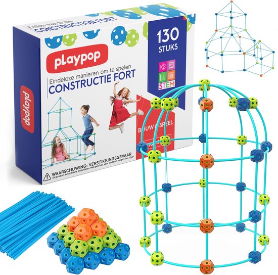 convergentie te rechtvaardigen circulatie Playpop - Creative Forts – Speelgoed - Bouwen – Kinderspeelgoed – Hut -  Speelgoed Fort... | bol.com