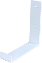 GoudmetHout Industriële Plankdrager L-vorm UP 15 cm - Per stuk - Staal - Mat Wit - 4 cm x 15 cm x 15 cm