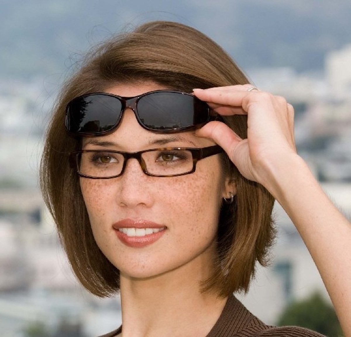 Transparant Vermenigvuldiging Afname SPACEFLIGHT Overzetzonnebril - Zwart - Polariserende Glazen - Unisex - Voor  Brillen... | bol.com