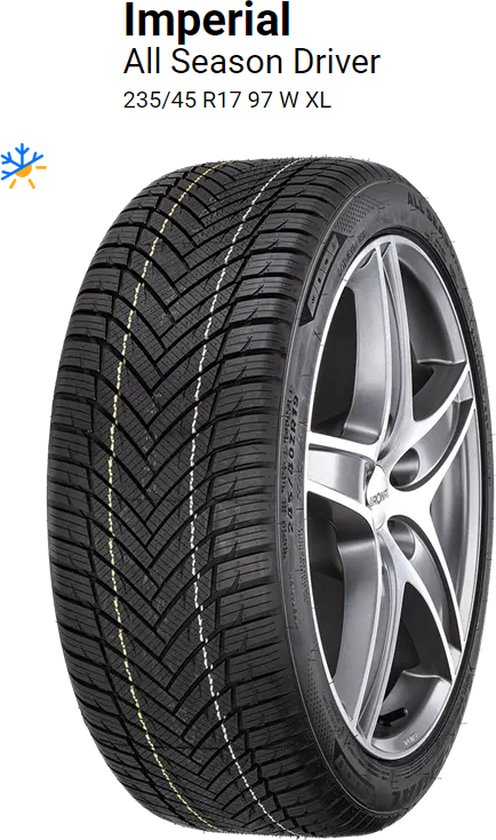 Nuttig vlotter partij Autobanden Imperial All Season Driver 235/45 R17 97 W XL All Season banden  | bol.com