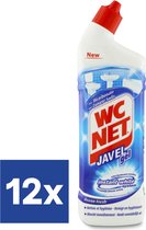 WC Net Javel Gel Instant White Ocean WC Reiniger Voordeelverpakking) - 12 x 750 ml
