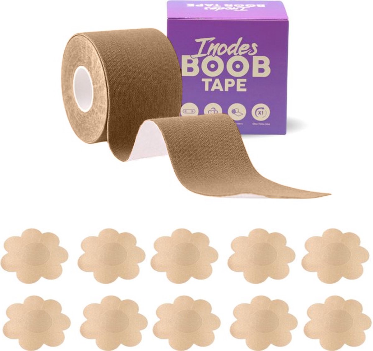 Boob Tape - Push up BH - Plak BH 5 meter - Naturel - 2 stuks