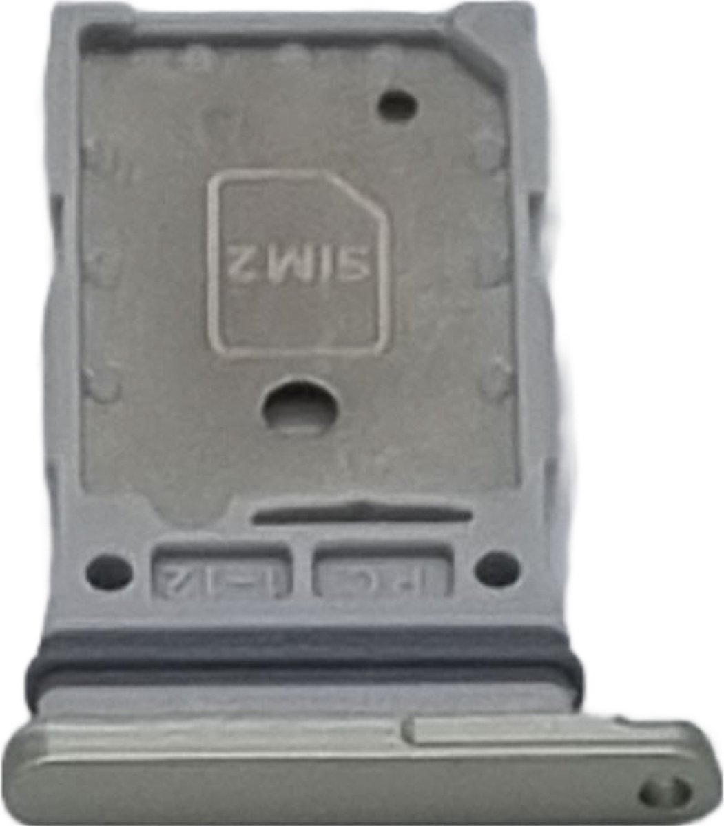 Vervangende simkaarthouder voor de Samsung Galaxy S21 FE 5G SM-G990 - zilver