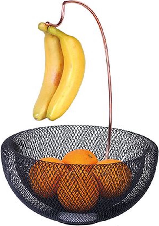 Berlinger Haus | BH-6770 Fruitschaal zwart rosé | Fruitschaal met ...