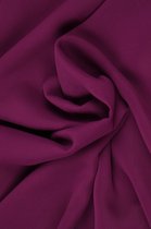 15 meter chiffon stof - Cassis - 100% polyester