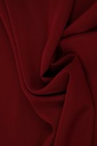 15 meter chiffon stof - Bordeaux rood - 100% polyester