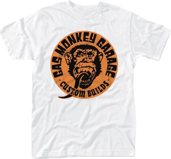 Gas Monkey Garage Heren Tshirt -XXXL- Custom Builds Wit