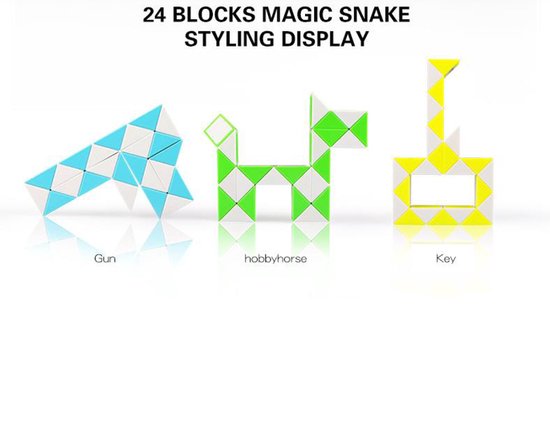 Thumbnail van een extra afbeelding van het spel qiyi snake puzzel - 24 blocks - ROOD