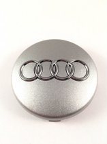 Tip: Set van 4 Originele Audi naafdoppen 60mm Zilver - OEM product - Originele Velgen - 4B0601170 - Zomerbanden - Winterbanden - Velgen logo - Embleem - Wielen - A3 - S3 - Naafkapjes - Naafkappen