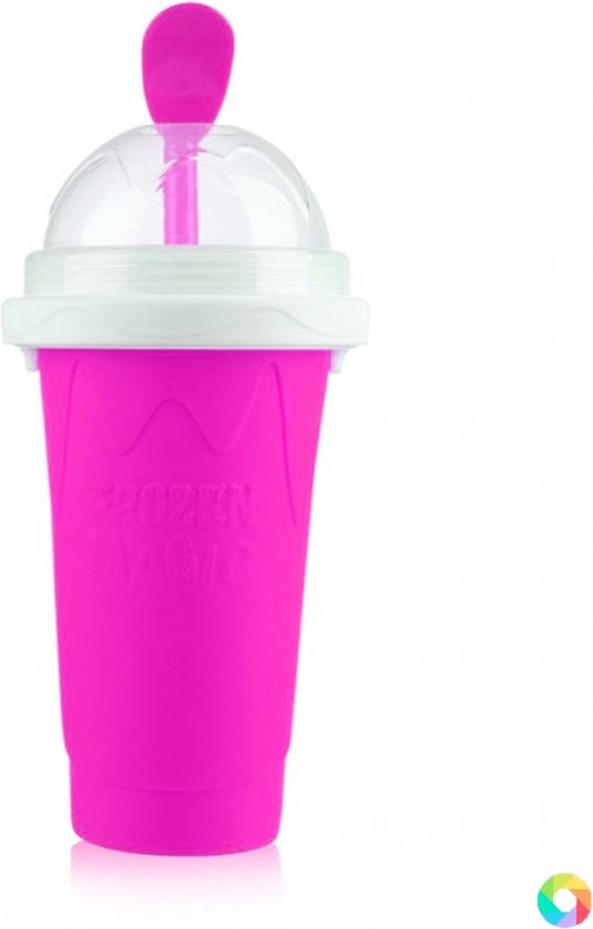 EZLife Slush Puppy Beker Roze - Slush Beker Maker Roze - Slushy Cup Pink - DIY smoothie cup Pink
