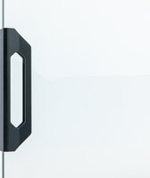ForaVida | Poignée de porte noir mat | Poignée en aluminium pour porte coulissante en verre et paroi coulissante en verre | 150×18×36mm