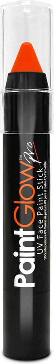 PaintGlow - UV Face & Body Paint Stick - Blacklight verf - Festival make up - Oranje