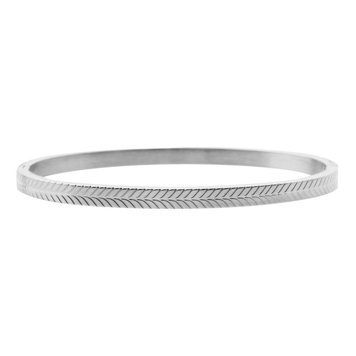 Bangle armband pijltjes - Smal - Zilver - Stainless steel (verkleurt niet) - Verlengkettinkje