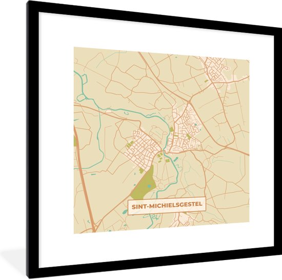 Fotolijst Incl Poster Sint Michielsgestel Stadskaart Kaart Plattegrond Bol Com