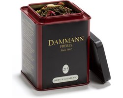 Dammann Frères - Jardin du Luxembourg - Losse Thee - Thee Melange - Meidoorn, aloë vera, roos, jasmijn, pruimenbloesem en acacia - Groene Thee - Gouden Thee - Oolong Thee - 100gr Losse Thee