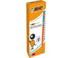 BIC Matic Strong 0.9 mm HB Vulpotloden - Verschillende Kleuren Lichaam - Doos van 12 Stuks