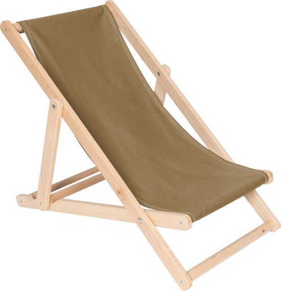 KADAX Ligstoel, strandstoel van hout, zonnebed tot 120 kg, ligstoel van beukenhout, houten klapstoelen, strandstoel, klapstoel voor strand, houten ligstoel (Cappucino KADAX Ligstoel, strandstoel van hout, zonnebed tot 120 kg, ligstoel van beukenhout, houten klapstoelen, strandstoel, klapstoel voor strand, houten ligstoel (Cappucino