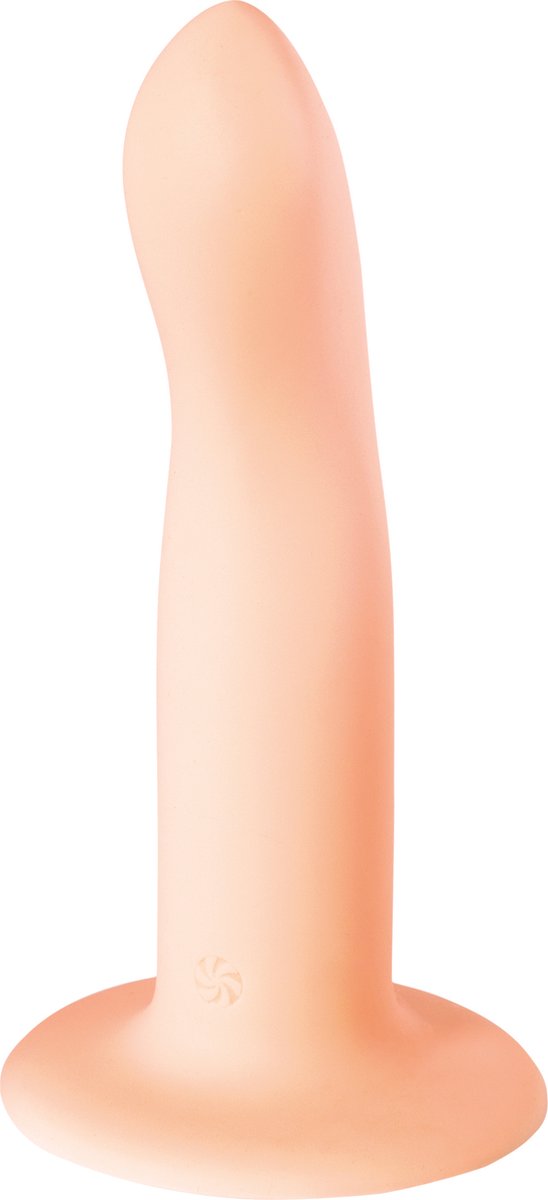 Goedkoopste Dildo - Flexibel met G-Spot - Prostaat Stimulator - Flow Stray - 100 Siliconen - Beige