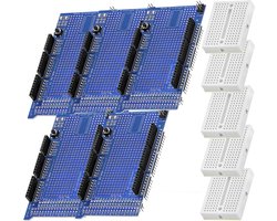 AZDelivery 5 x Prototyping Shield met Mini Breadboard compatibel met Arduino en MEGA 2560 R3 inclusief E-Book!