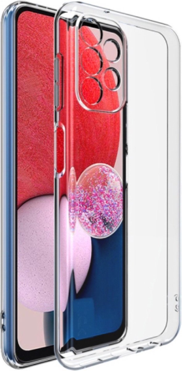 Silicone back cover Geschikt voor Samsung Galaxy A53 5G/Transparant hoesje + gratis screenprotector