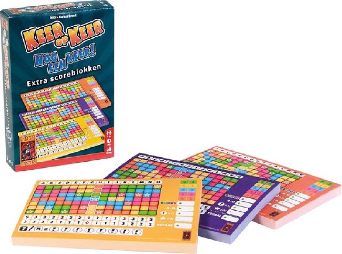 Scoreblokken Keer op Keer drie stuks Level 2, 3 en 4 Dobbelspel | Games
