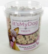 It's my dog treats - honden trainingssnoepjes - zalm - in emmer - 500 gram