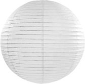 9X witte lampion met een doorsnede van 35 cm inclusief 8 LED lampjes - kerst - lampion - LED - verlichting - huwelijk - lamp