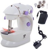 kleine reis naaimachine met voetpedaal & accessoires