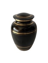 Midi urn Black Onyx 14482B   Verdeel urn - Dieren-urn.