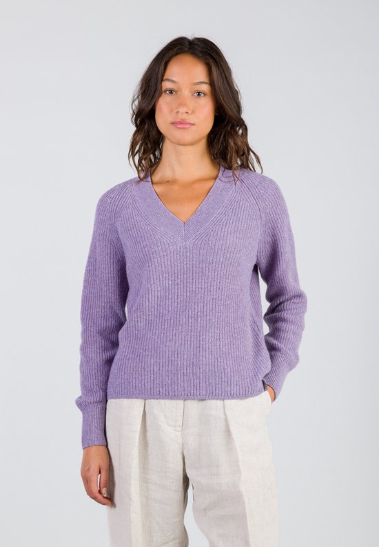 Loop.a life - Pull pour femme - Pull durable - Pull en V doux - Lilas - Pull  pour... | bol.com