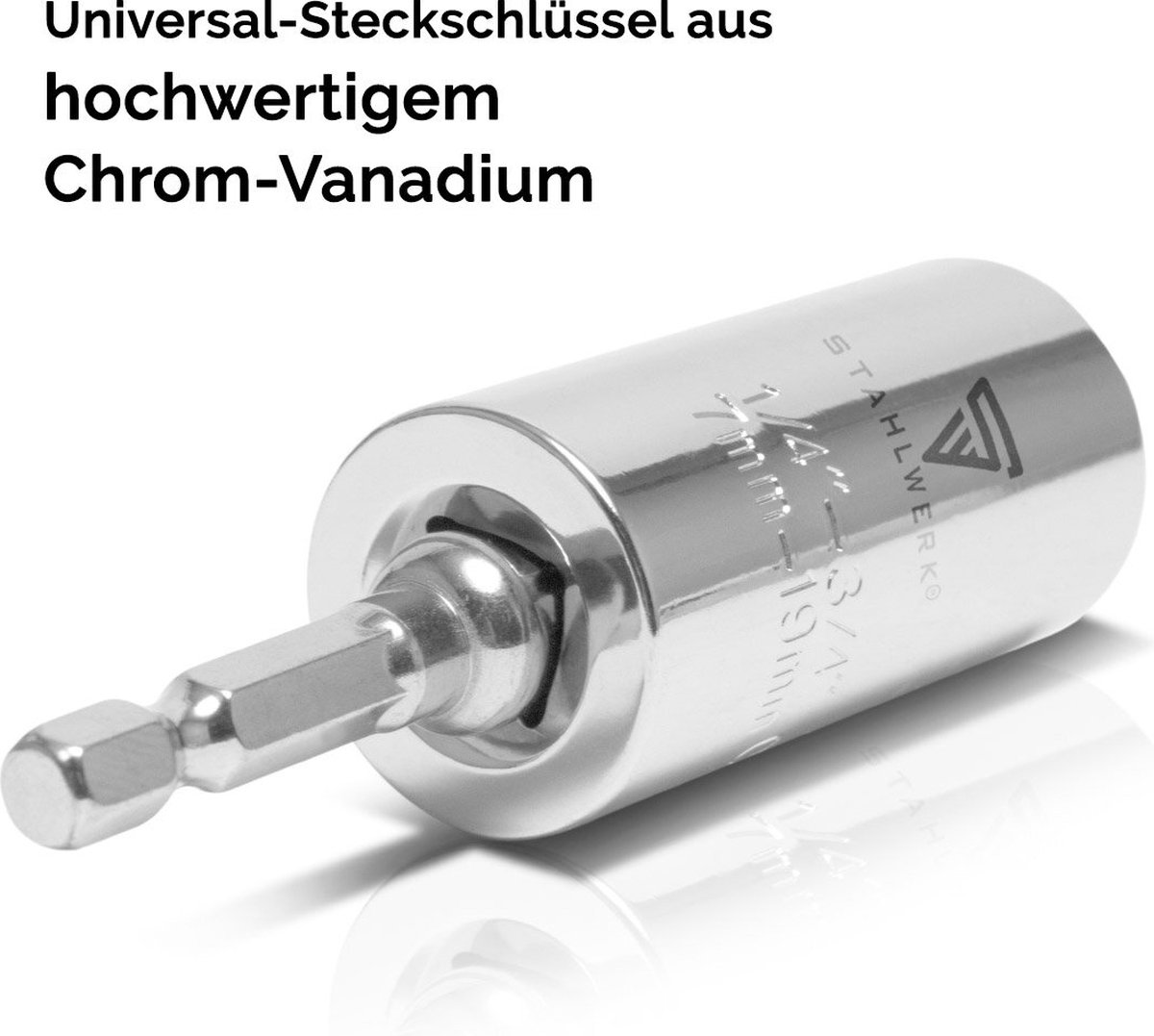 Universele Dop - Dopsleutel 7-19 mm compact - Bigstren