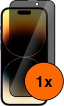 iPhone 14 Pro Max Privacy Screenprotector - Apple iPhone 14 Pro Max Privacy glass - iPhone 14 Pro Max Privacy Beschermglas - Anti Spy Screen Protector - Egde to Edge