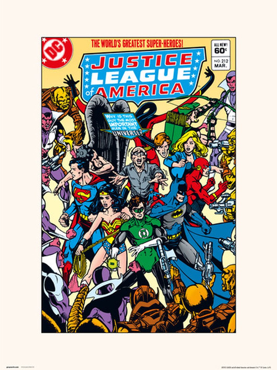 Grupo Erik DC COMICS JUSTICE LEAGUE AMERICA 212 - Art Print 30x40 cm