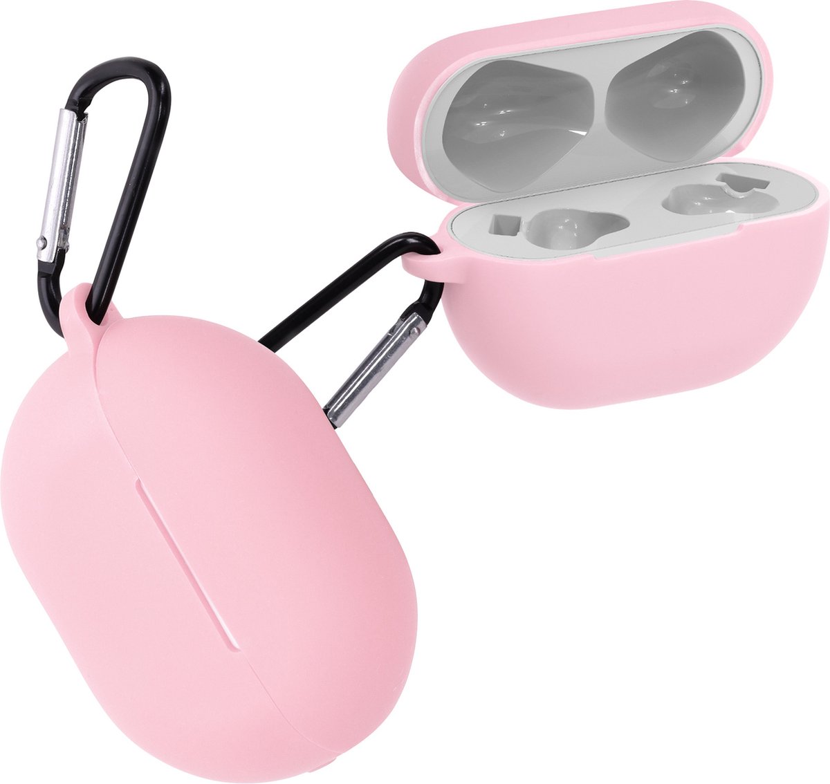 kwmobile hoes geschikt voor Huawei FreeBuds Pro - Siliconen cover voor oordopjes in roze