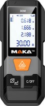 Maka Digital Laser Distance Meter - 30 m - Référence de mesure réglable
